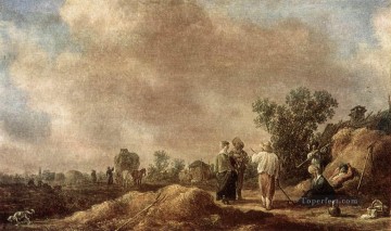 Jan van Goyen Painting - Haymaking Jan van Goyen